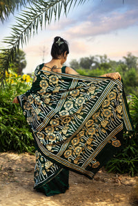 Blended Silk Kantha Saree