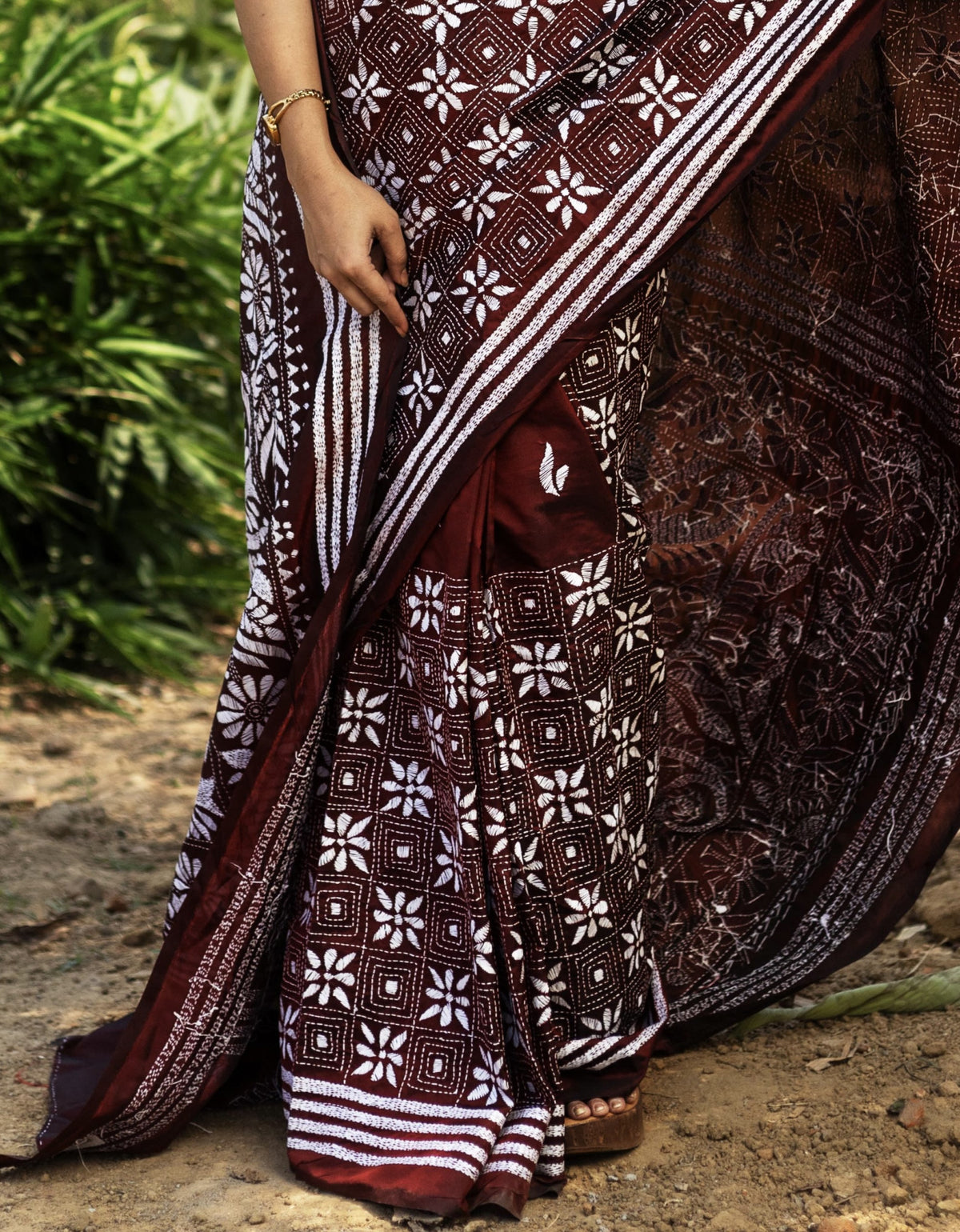 Blended Silk Kantha Saree
