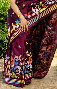 Blended Silk Kantha Saree