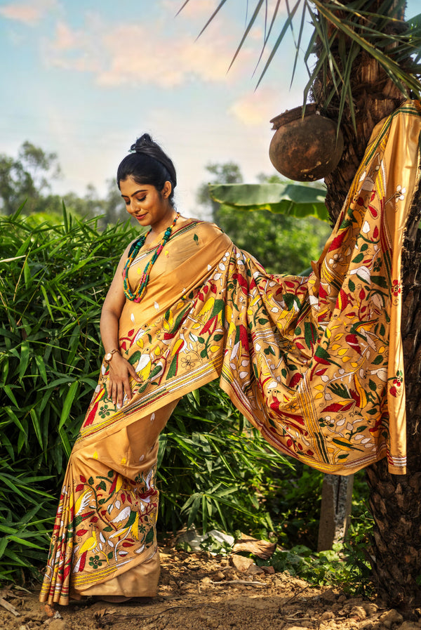 Blended Silk Kantha Saree