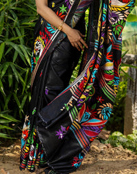 Blended Silk Kantha Saree