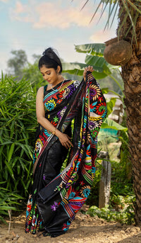 Blended Silk Kantha Saree