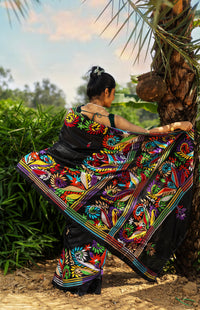 Blended Silk Kantha Saree