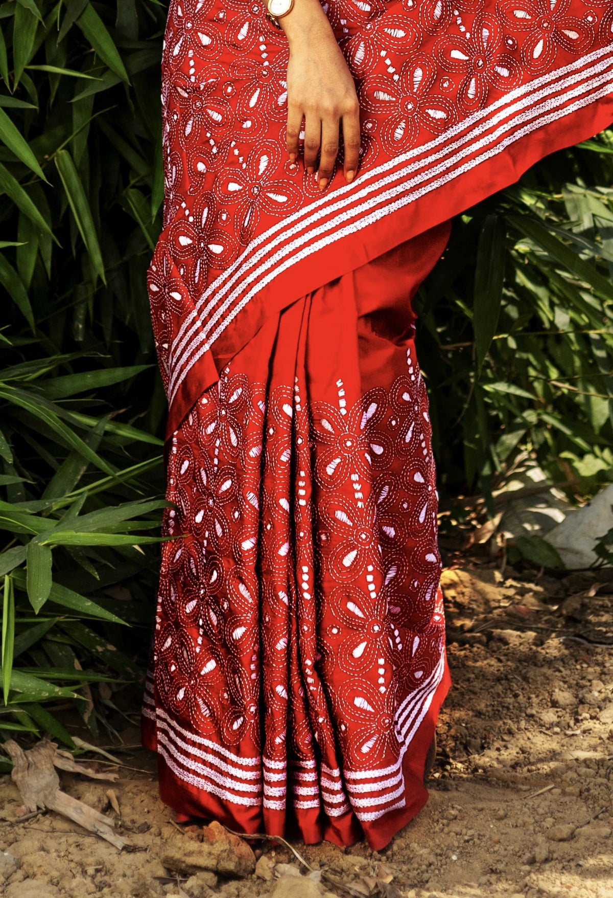 Blended Silk Kantha Saree