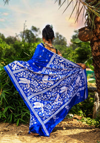 Blended Silk Kantha Saree