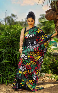 Blended Silk Kantha Saree