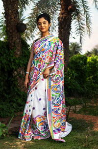 Blended Silk Kantha Saree