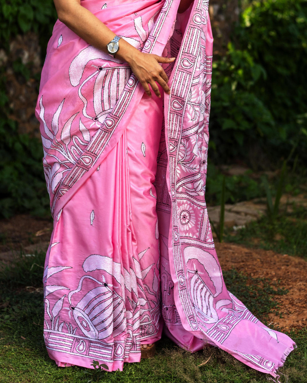 Blended Silk Kantha Saree