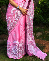 Blended Silk Kantha Saree