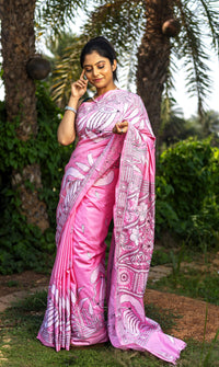 Blended Silk Kantha Saree