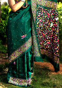 Silk Ari Kantha Saree