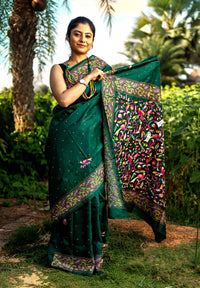 Silk Ari Kantha Saree