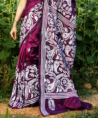 Blended Silk Kantha Saree