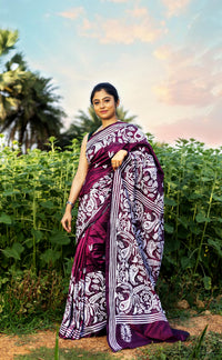 Blended Silk Kantha Saree