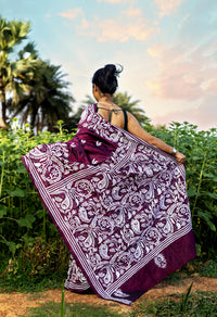 Blended Silk Kantha Saree
