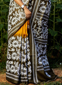 Pure Silk Kantha Saree