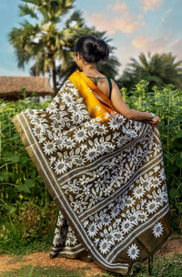 Pure Silk Kantha Saree