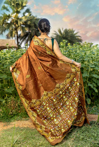 Kashmiri Work Silk Kantha Saree