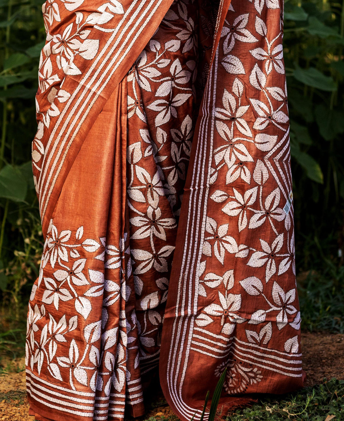 Pure Silk Kantha Saree