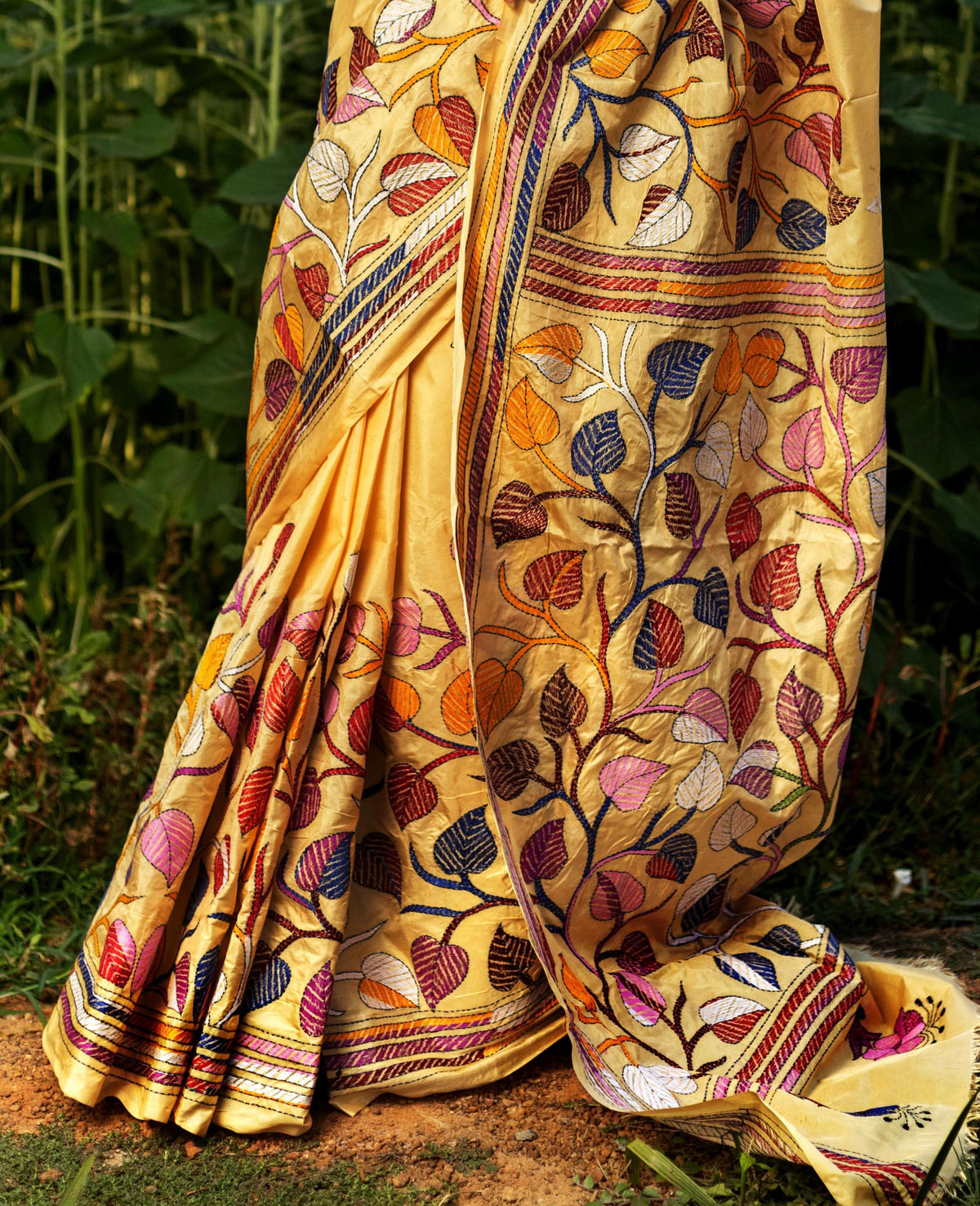 Blended Silk Kantha Saree