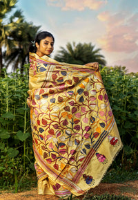 Blended Silk Kantha Saree
