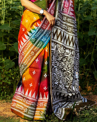 Pure Silk Kantha Saree