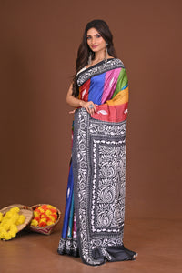 NAVRANGDURGA  GACHI SILK KANTHA SAREE
