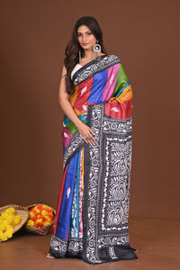 NAVRANGDURGA  GACHI SILK KANTHA SAREE