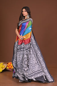 NAVRANGDURGA  GACHI SILK KANTHA SAREE