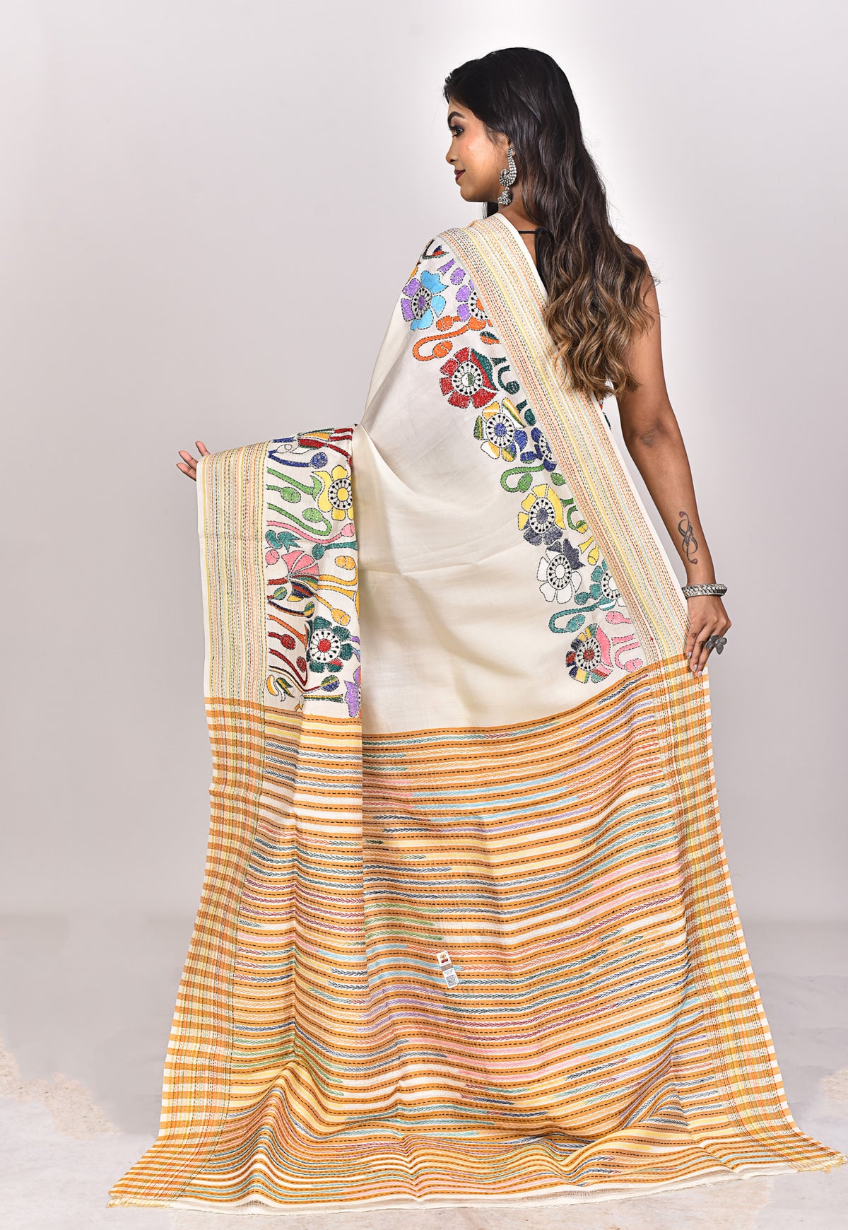 JALCHURI SILK KANTHA SAREE