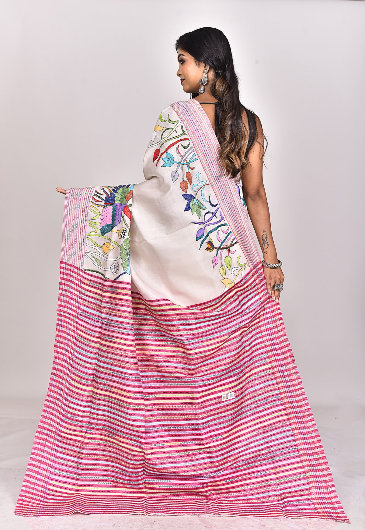 JALCHURI SILK KANTHA SAREE