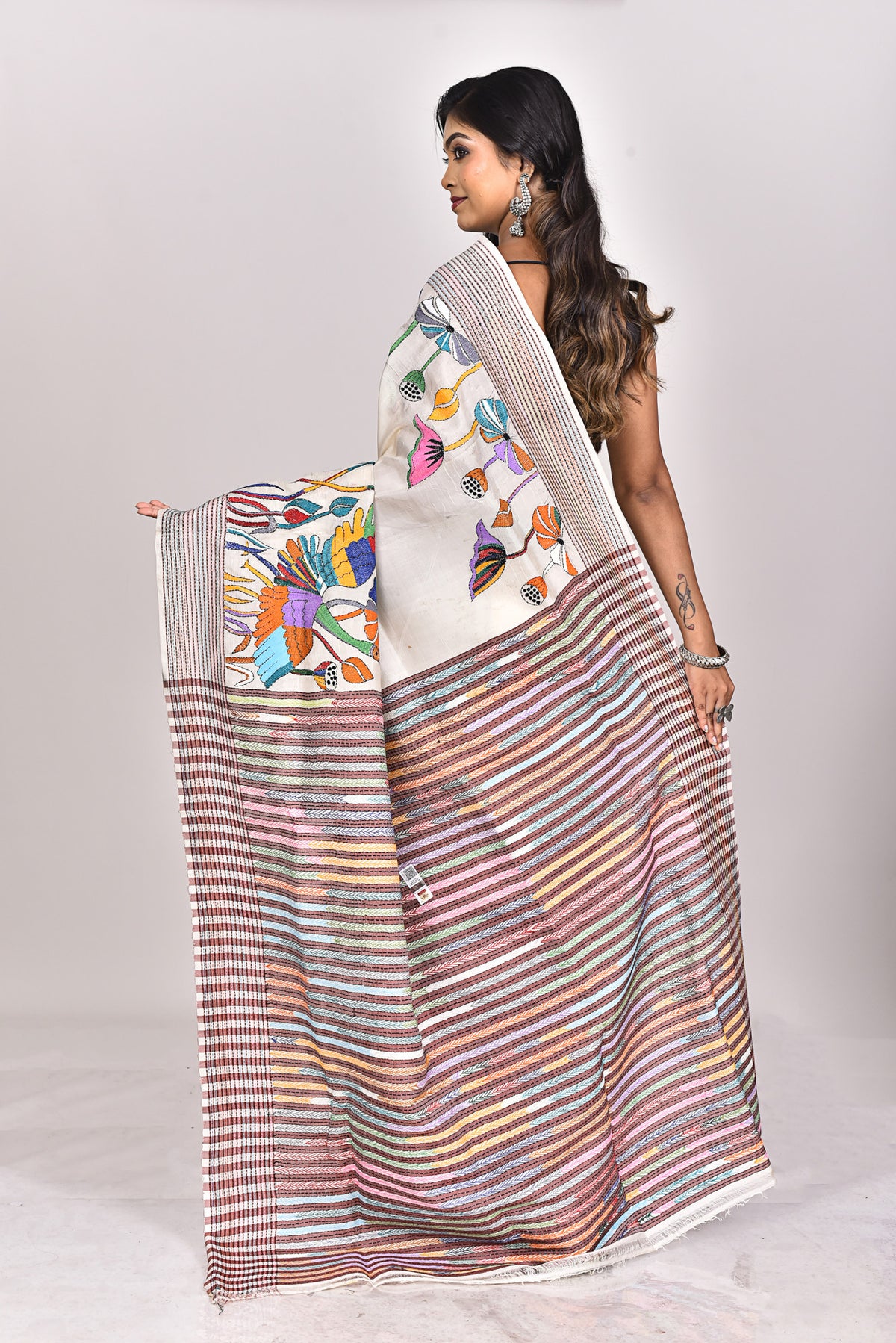 JALCHURI SILK KANTHA SAREE