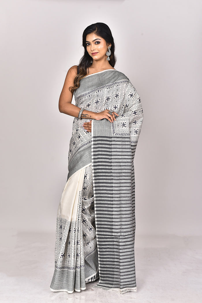 JALCHURI SILK KANTHA SAREE