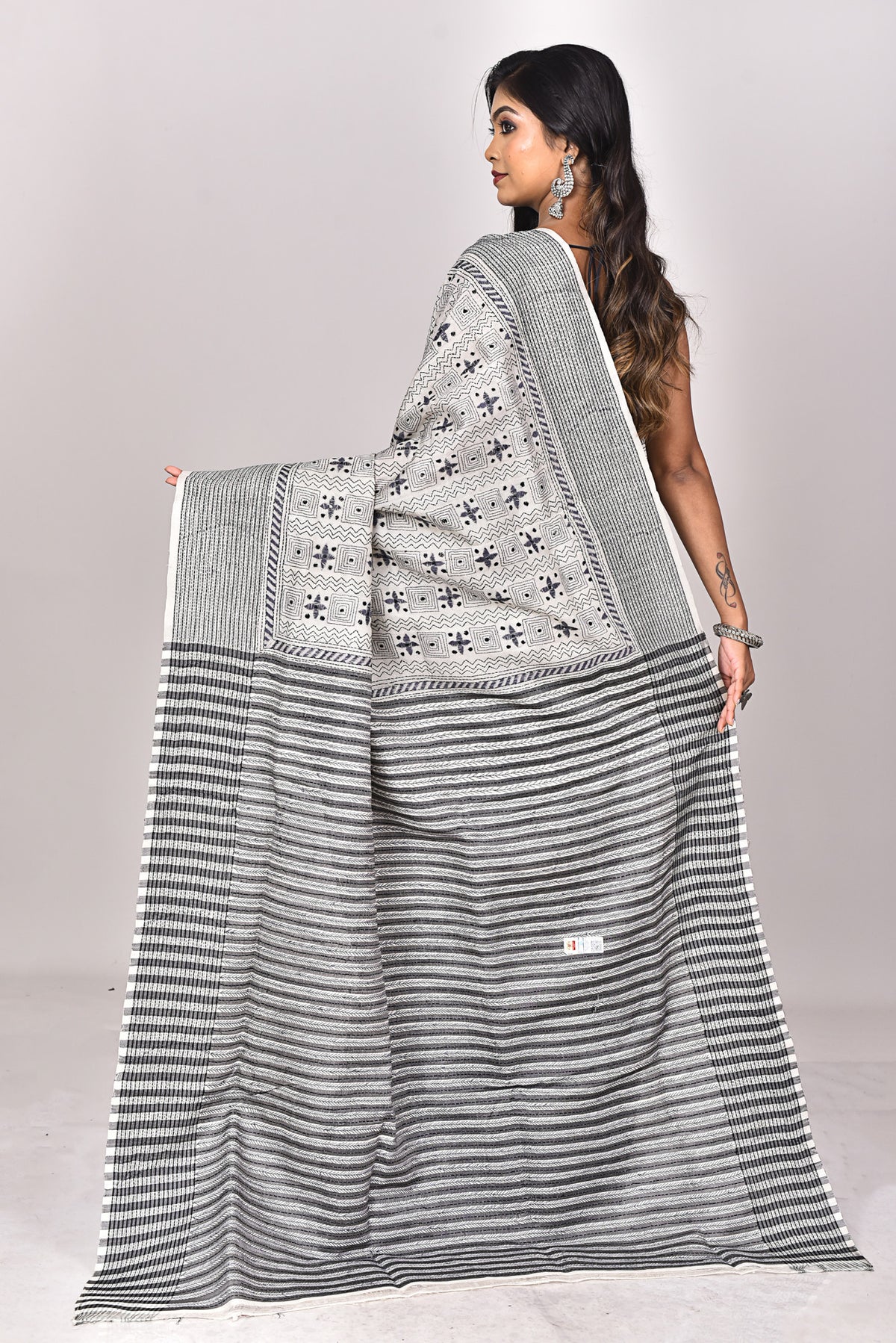 JALCHURI SILK KANTHA SAREE