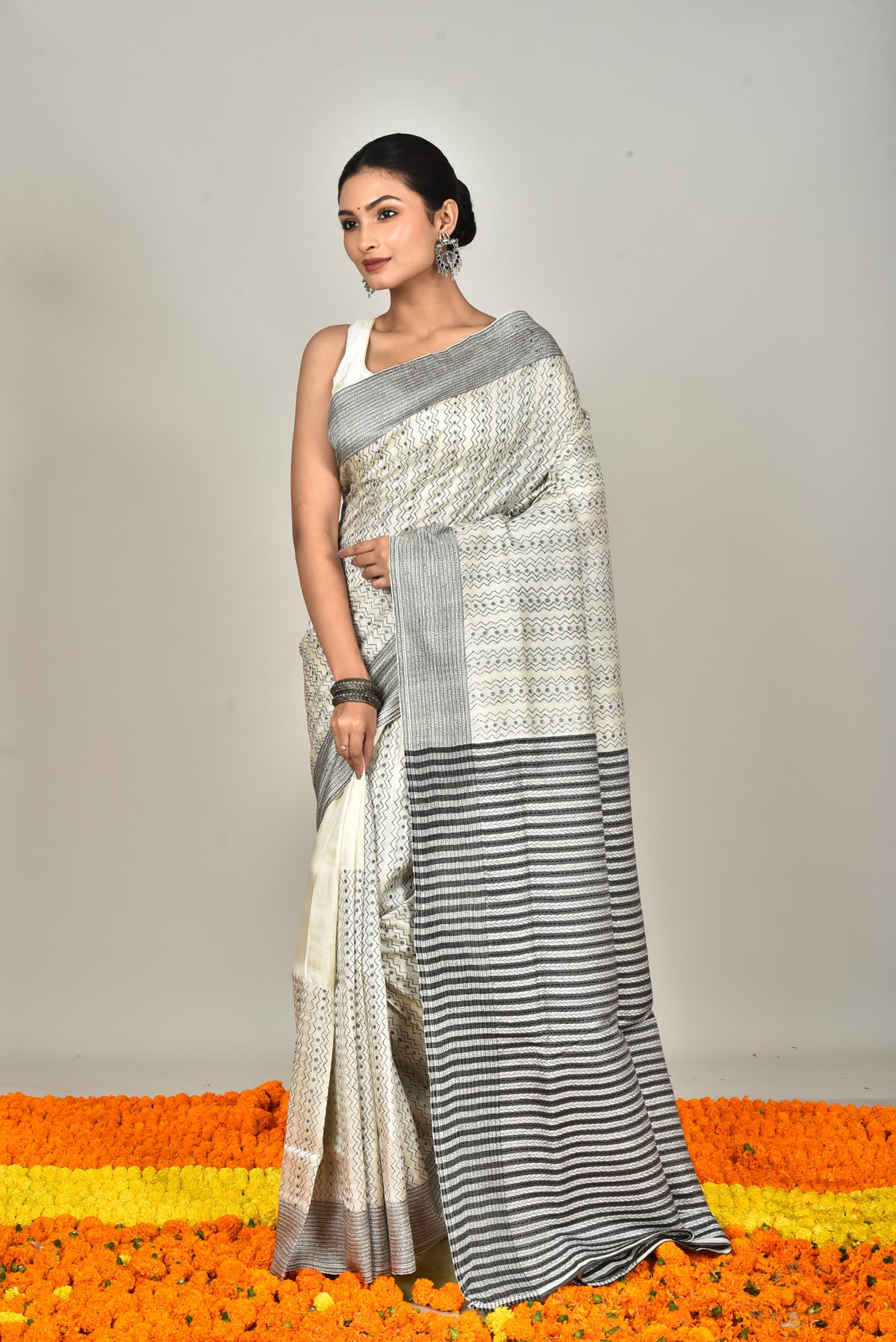 JALCHURI SILK KANTHA SAREE