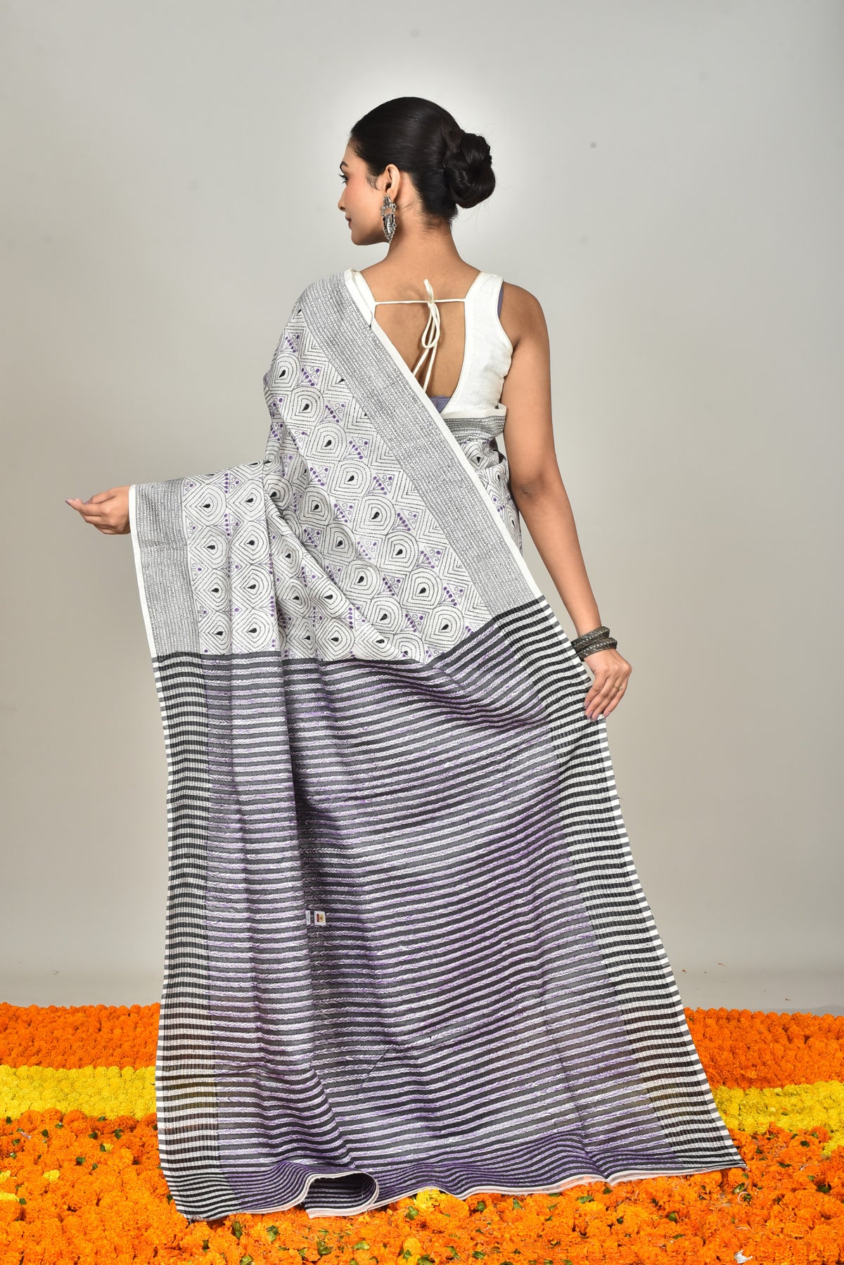 JALCHURI SILK KANTHA SAREE