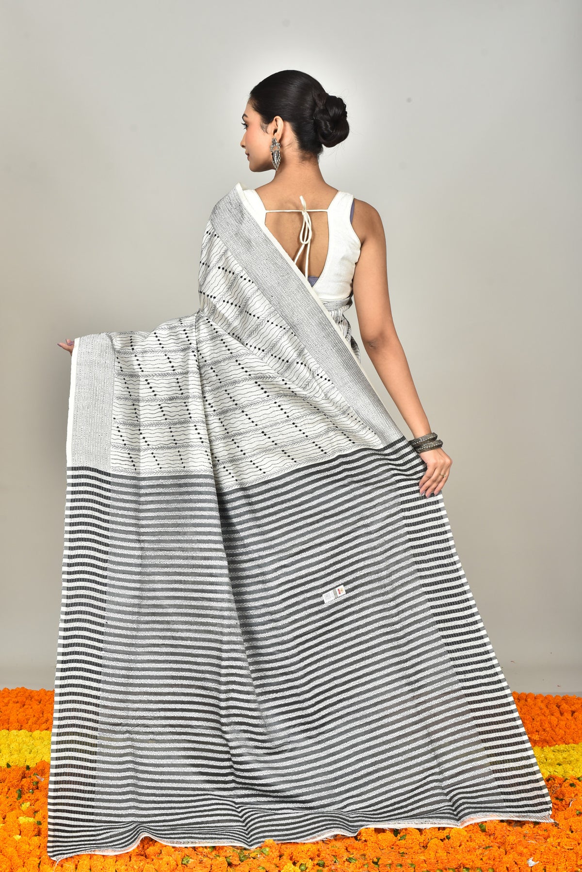 JALCHURI SILK KANTHA SAREE
