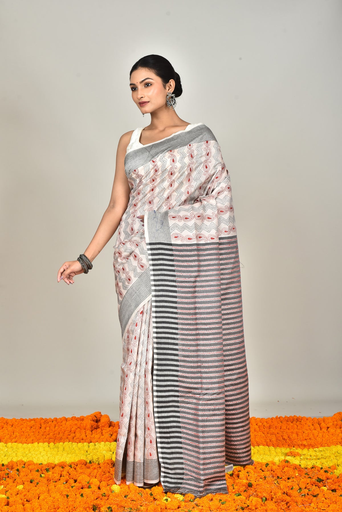 JALCHURI SILK KANTHA SAREE
