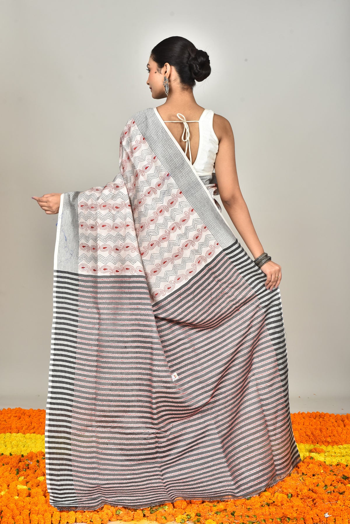 JALCHURI SILK KANTHA SAREE