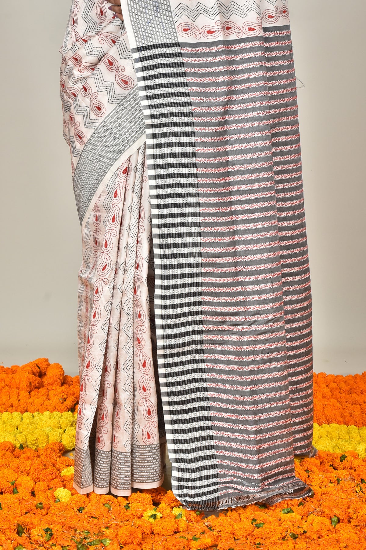 JALCHURI SILK KANTHA SAREE