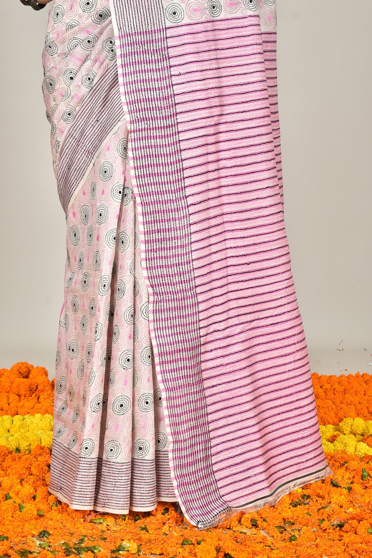 JALCHURI VORAT SILK KANTHA SAREE