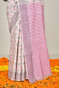JALCHURI VORAT SILK KANTHA SAREE
