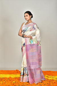JALCHURI VORAT SILK KANTHA SAREE