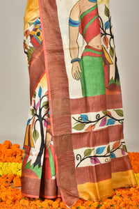 JARI TUSSAR DIY KANTHA SAREE