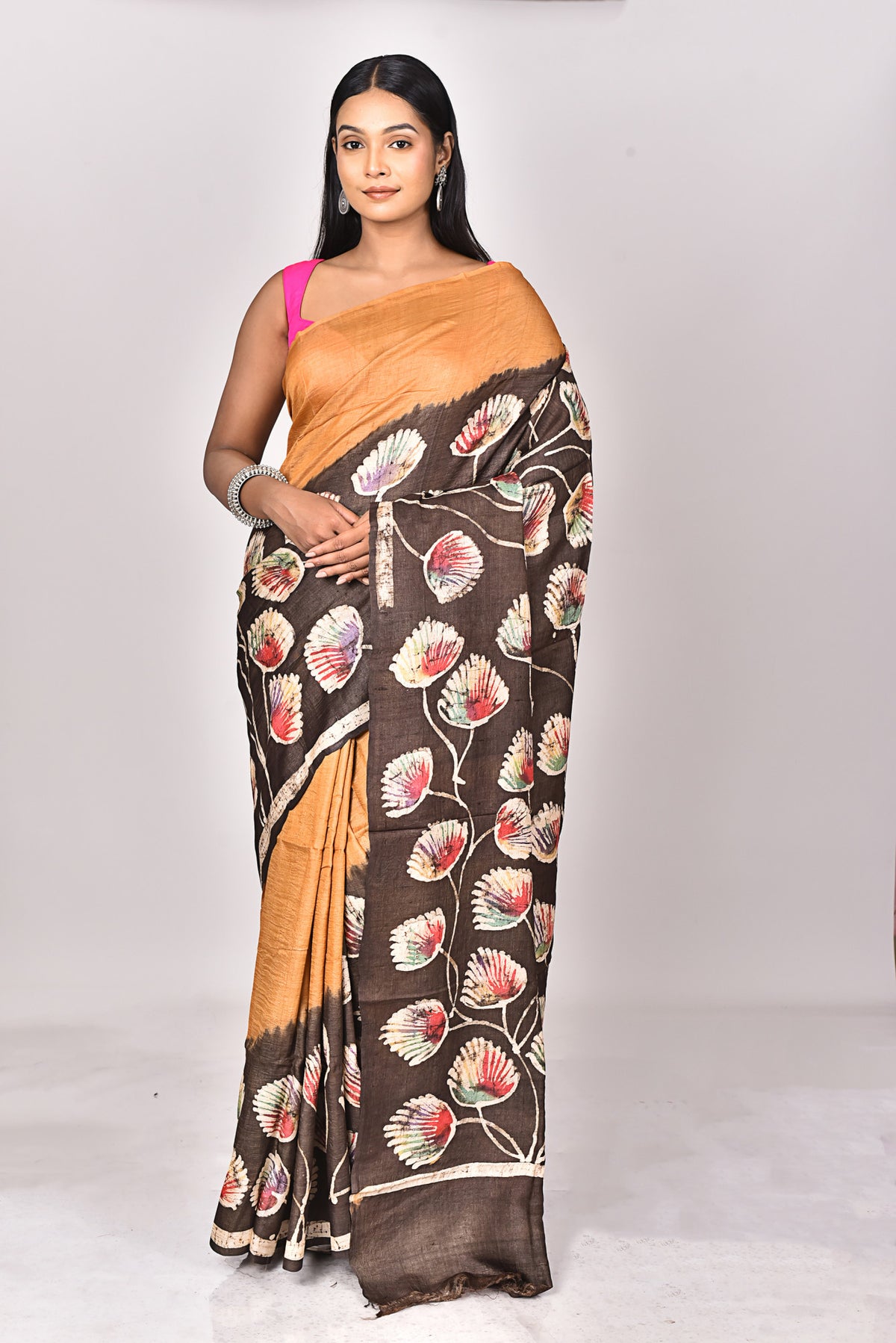JARI TUSSAR HANDBATIK SAREE