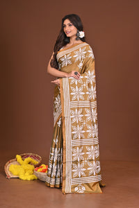 KAASHKUSUM BLENDED SILK KANTHA SAREE