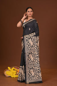 KALOKAJOL BLENDED SILK KANTHA SAREE
