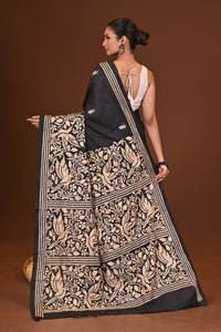 KALOKAJOL BLENDED SILK KANTHA SAREE