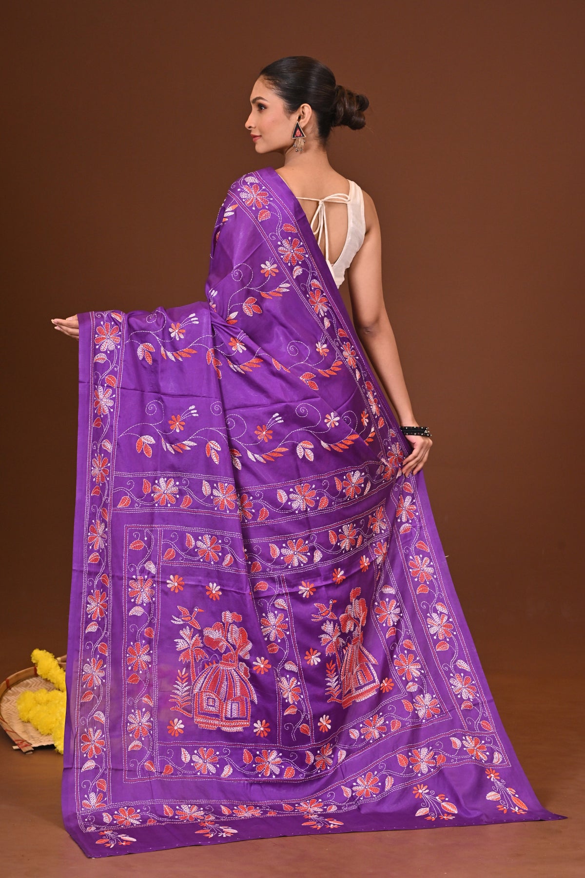 KALPANA BLENDED SILK KANTHA SAREE