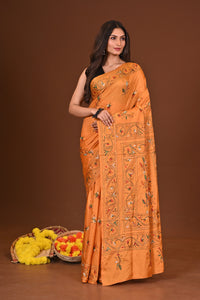 KANAKJYOTI BLENDED SILK KANTHA SAREE